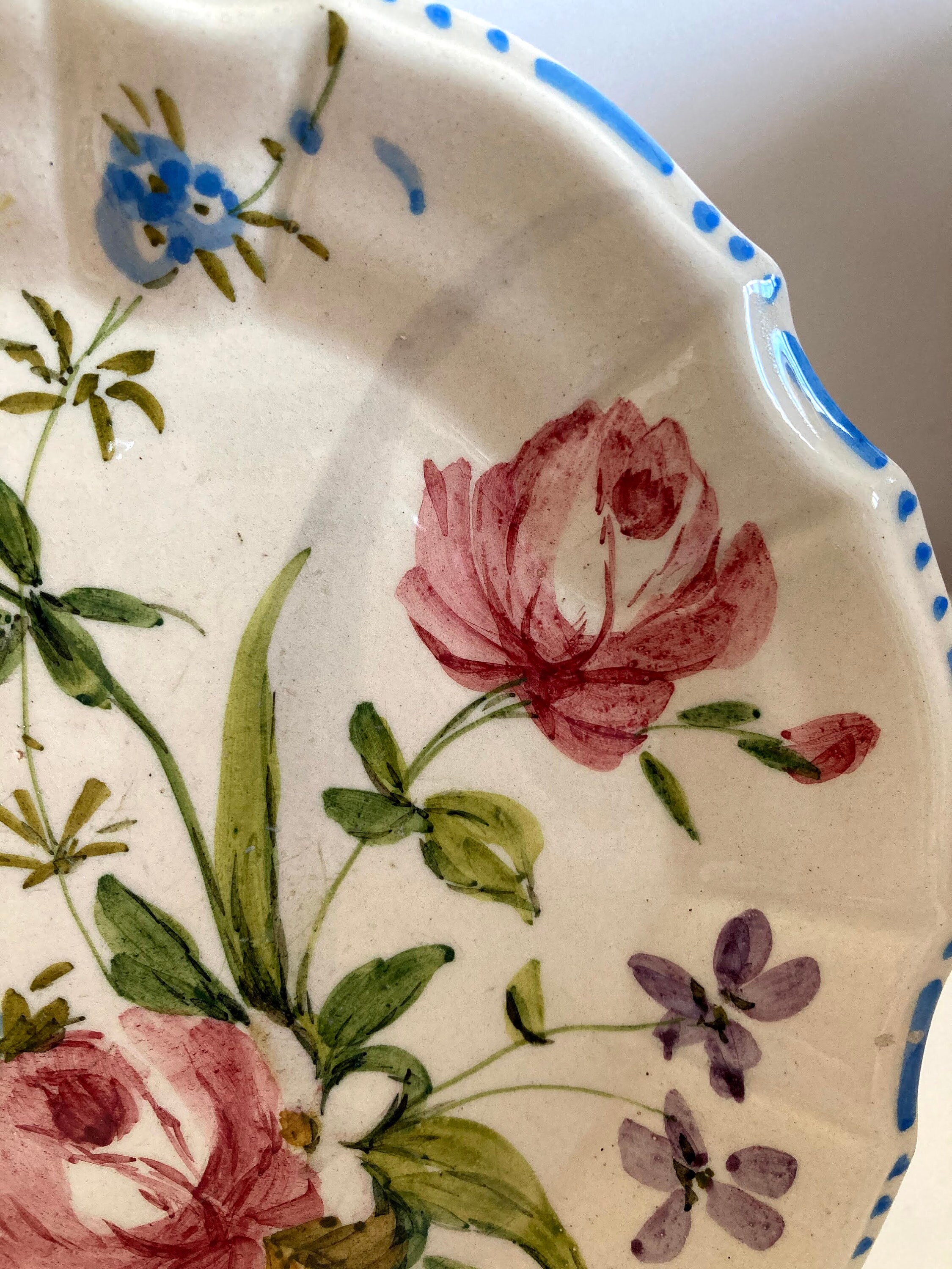 A pair of vintage Nove Italian Ceramic Hand Painted Floral Etsy