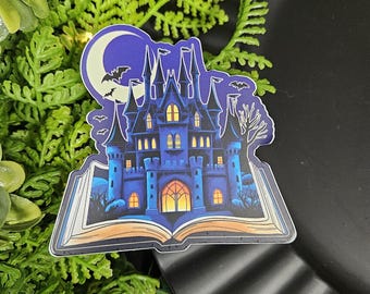 MATTE STICKER: Dark Fantasy Reader Book