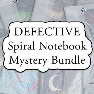DEFECTIVE SPIRAL NOTEBOOK Mystery Bundle