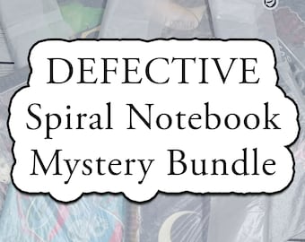 DEFEKTES SPIRAL-Notizbuch Mystery Bundle