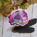 GLOSSY STICKER: D20 Bard Class Die Cut Sticker , Bard Class Sticker , D20 and Roses Sticker , D20 Floral Bard Class Sticker 