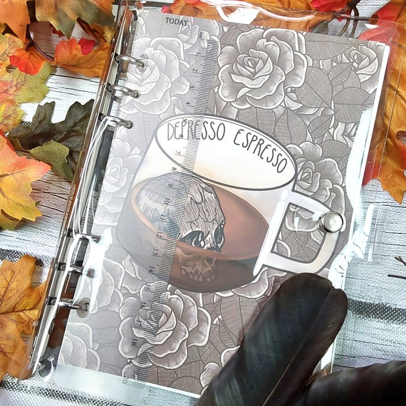REUSABLE STICKER BOOK: Depresso Espresso Style Sticker Storage Book ,  Reusable Sticker Binder , Depresso Espresso Art 