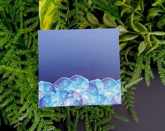 STICKY NOTES: June Moonstone Crystal Notes , Blue Sticky Note Pad , Crystal Sticky Note Pad , Moonstone Crystal Sticky Notes , Sticky Notes