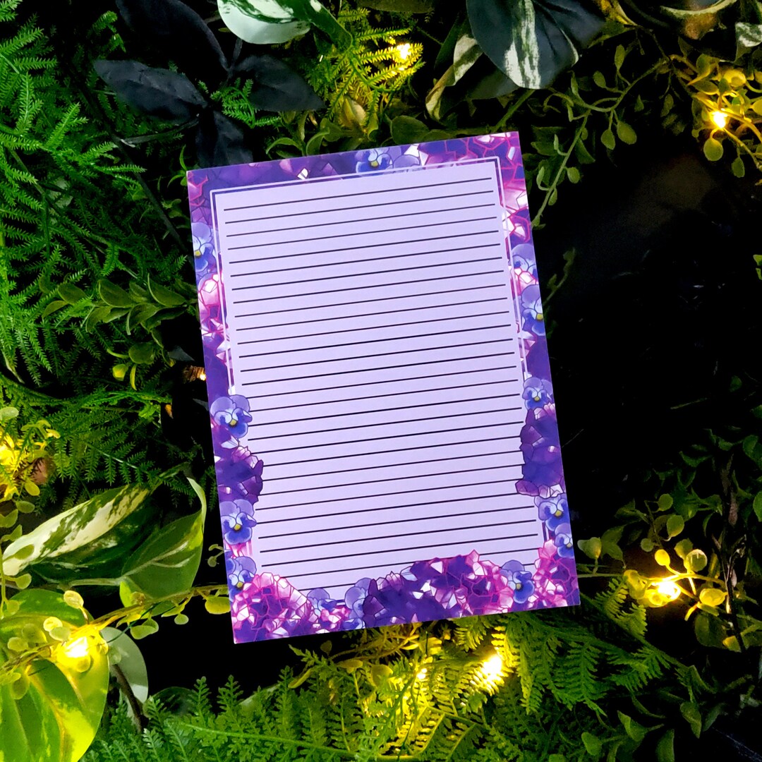 NOTEPAD: Amethyst Crystal to Do List Purple Crystal Notepad - Etsy UK
