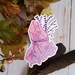 GLOSSY STICKER: Pastel Purple and Pink Crystal Sticker , Pastel Crystal Sticker , Crystal Sticker , Witchy Crystal Sticker , Crystals 