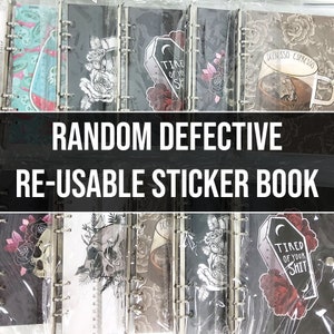 DEFECTIVE Re-usable STICKER BOOK Mystery Pick