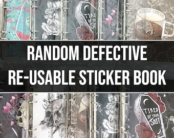 DEFECTIVE Re-usable STICKER BOOK Mystery Pick