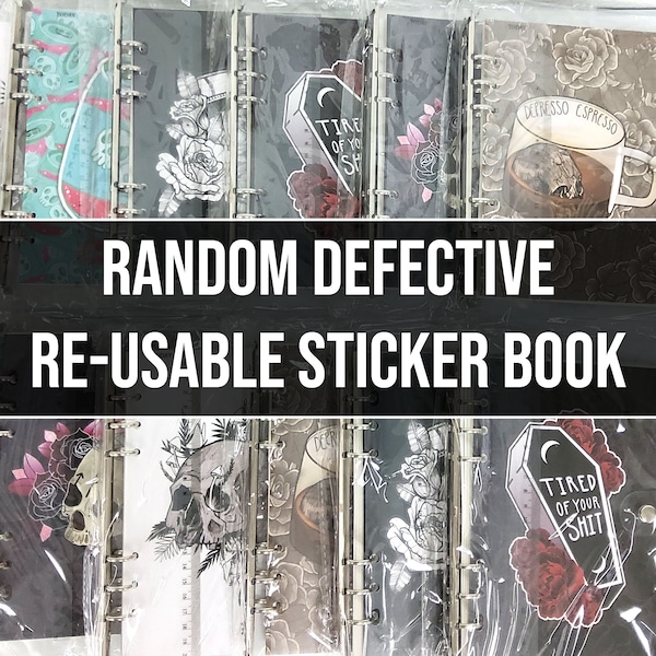 DEFECTIVE Re-usable STICKER BOOK Mystery Pick