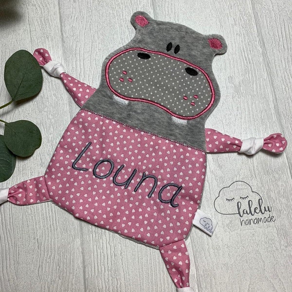 Lalelu Schnuffeltuch mit Name Schmusetuch Knistertuch Baby personalisiert Name