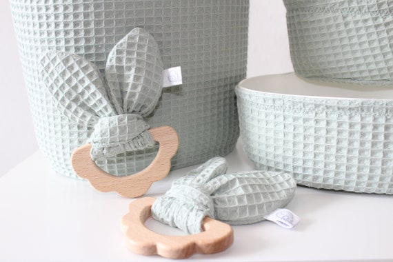 Greifling Knisterohren Baby Beißring Kind Geburt Taufe Babyparty Geschenk