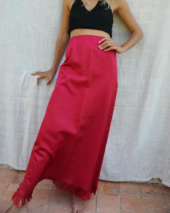 Unique vintage satin skirt