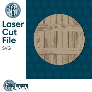 Whisky Barrel Deksel - 19.45 "Rond / Digitale Laser Gesneden SVG Bestand / Glowforge / Home Decor / Vector