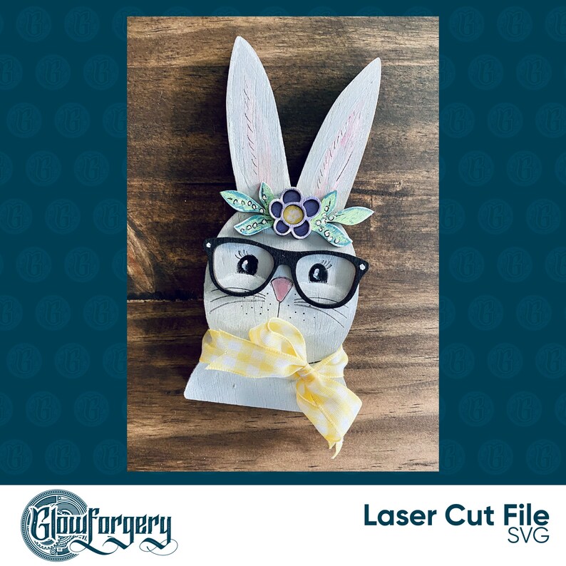 Specs the Bunny / Digital Laser Cut SVG File / Glowforge / - Etsy