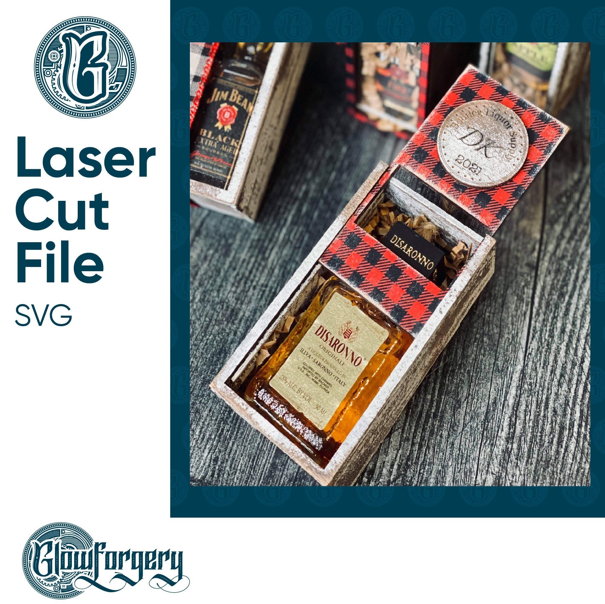 Mini specialty Liquor Bottle Gift Box Set / Etsy