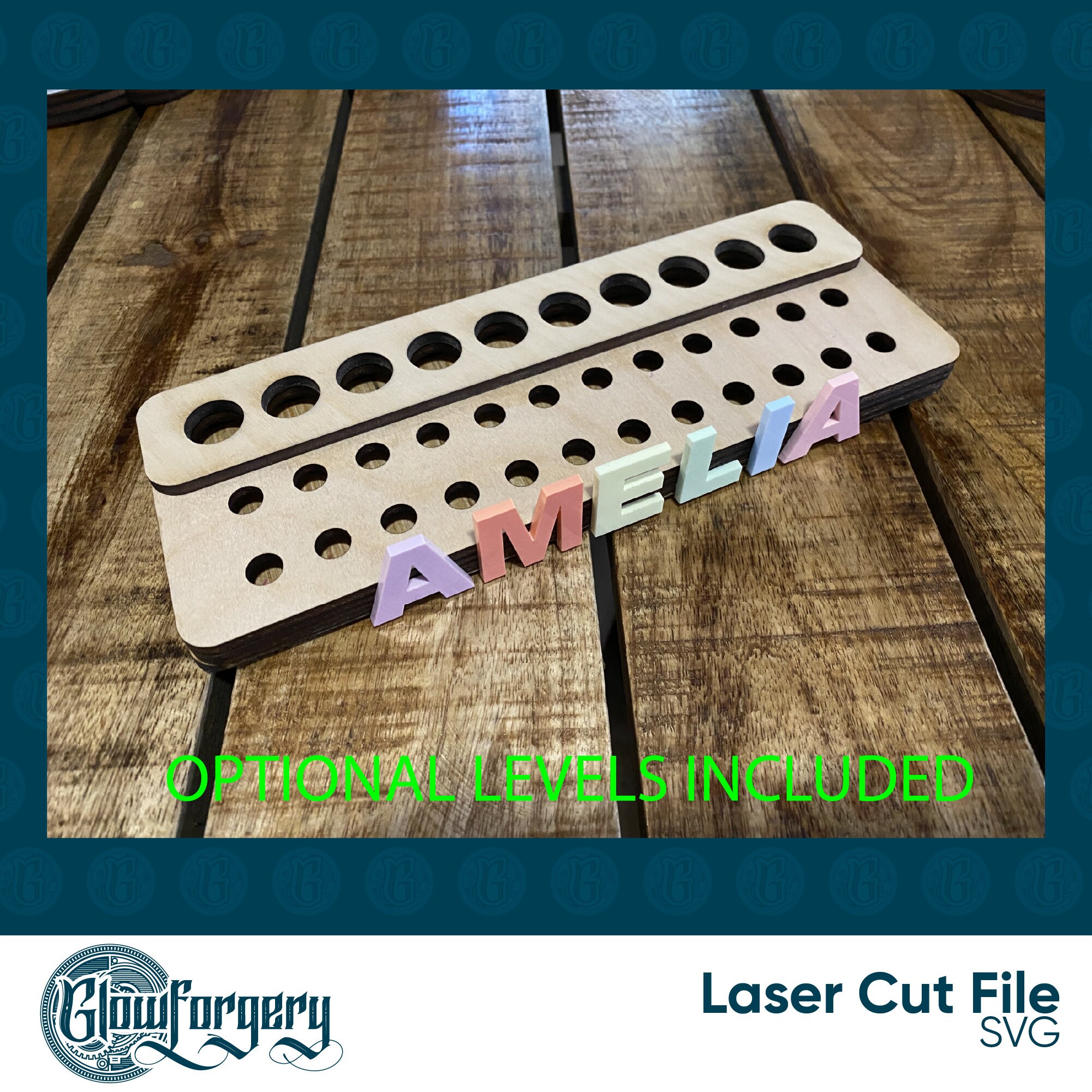 Crayon & Marker Organizer Set / Digital Laser Cut SVG File / Etsy