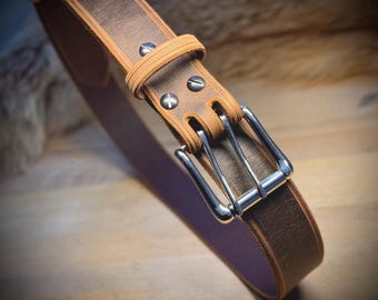 Handmade Full-Grain Leather Belt – Built for a Lifetime | Western Work Belt | Water buffalo belts