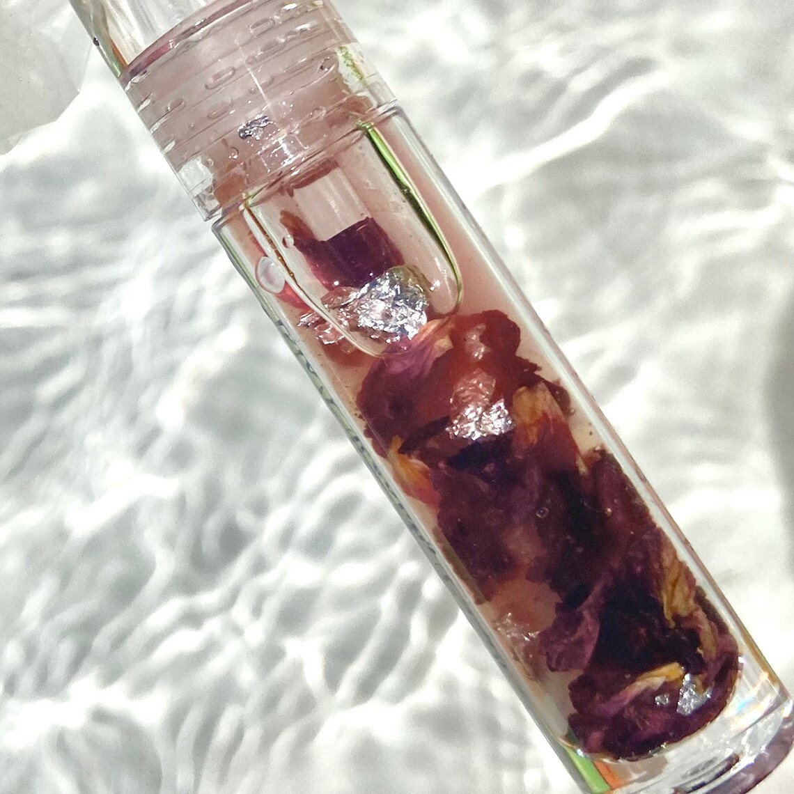 DELUXE Tinted Lip Oil Rose Petal Infused Etsy