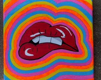 Trippy Painting Etsy trippy painting etsy