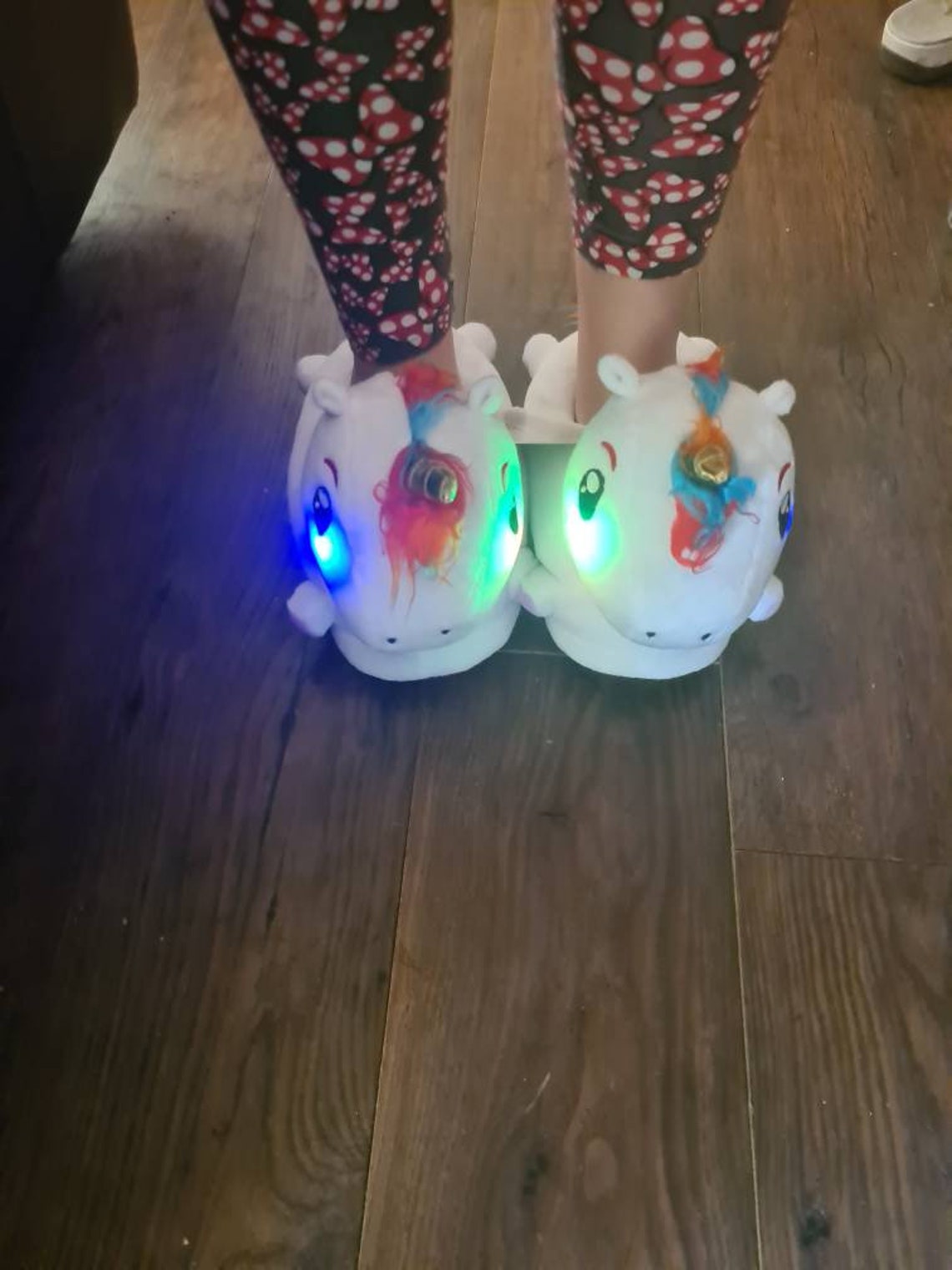 Light up Unicorn Slippers. Adult Ome Size. Brand New. Free P&p - Etsy