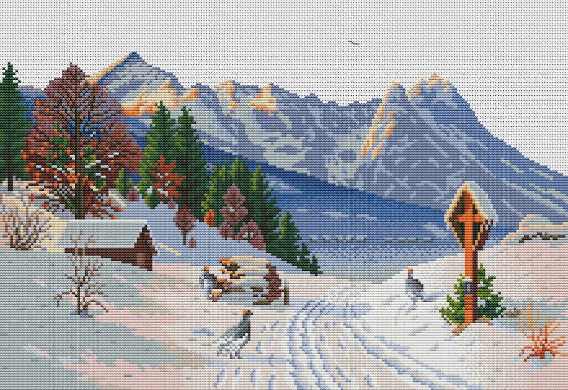 Maydear Stamped Cross Stitch Kits 14CT Preprinted Etsy