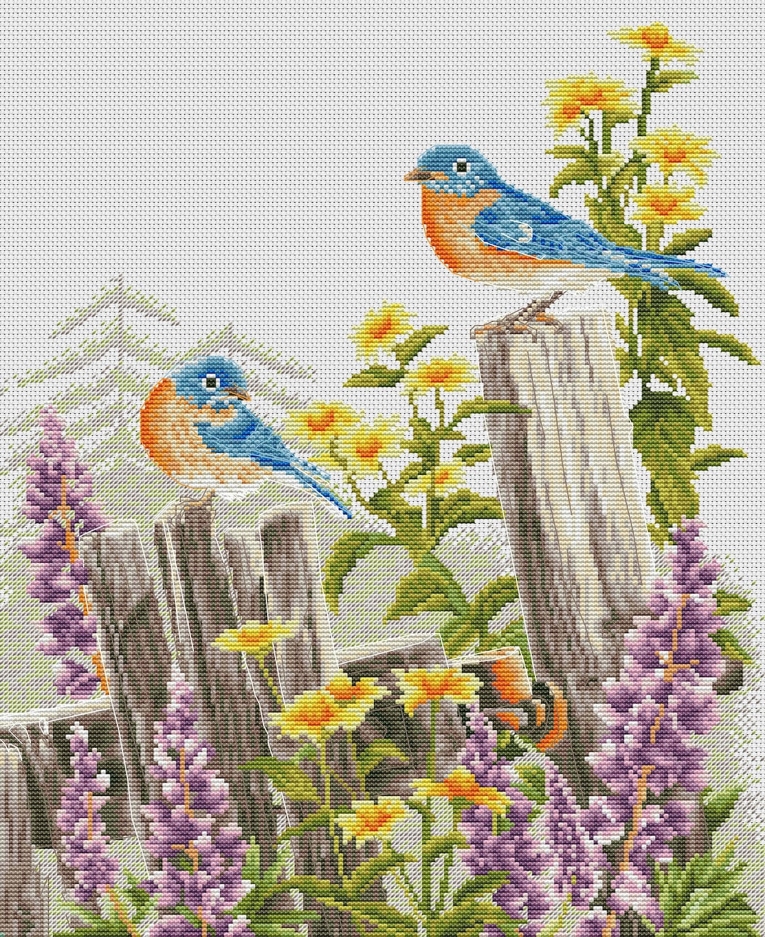 Maydear Stamped Cross Stitch Kits 14CT Preprinted Etsy