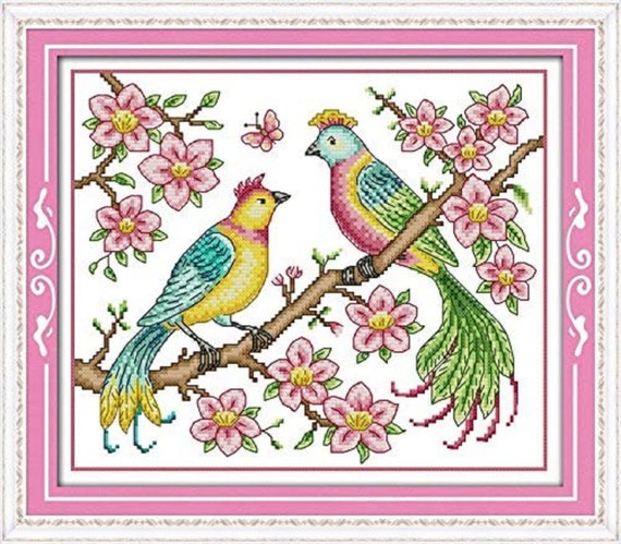Maydear Stamped Cross Stitch Kits, DIY Embroidery Starter Kits for
