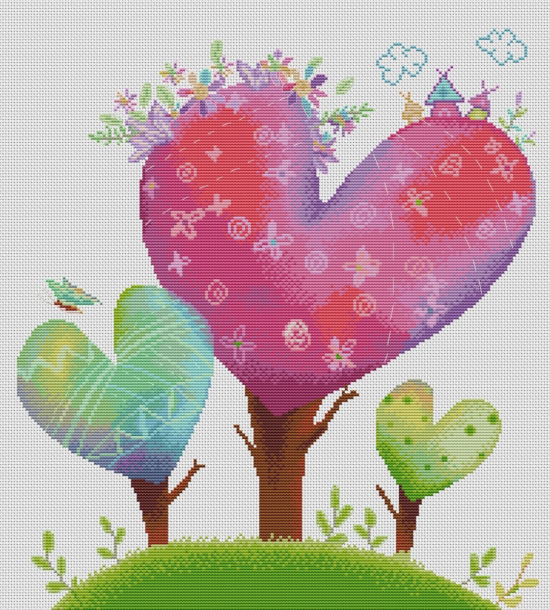 Maydear Stamped Cross Stitch Kits 14CT Preprinted Etsy