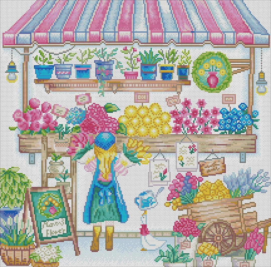 Maydear Stamped Cross Stitch Kits 14CT PrePrinted Etsy Italia