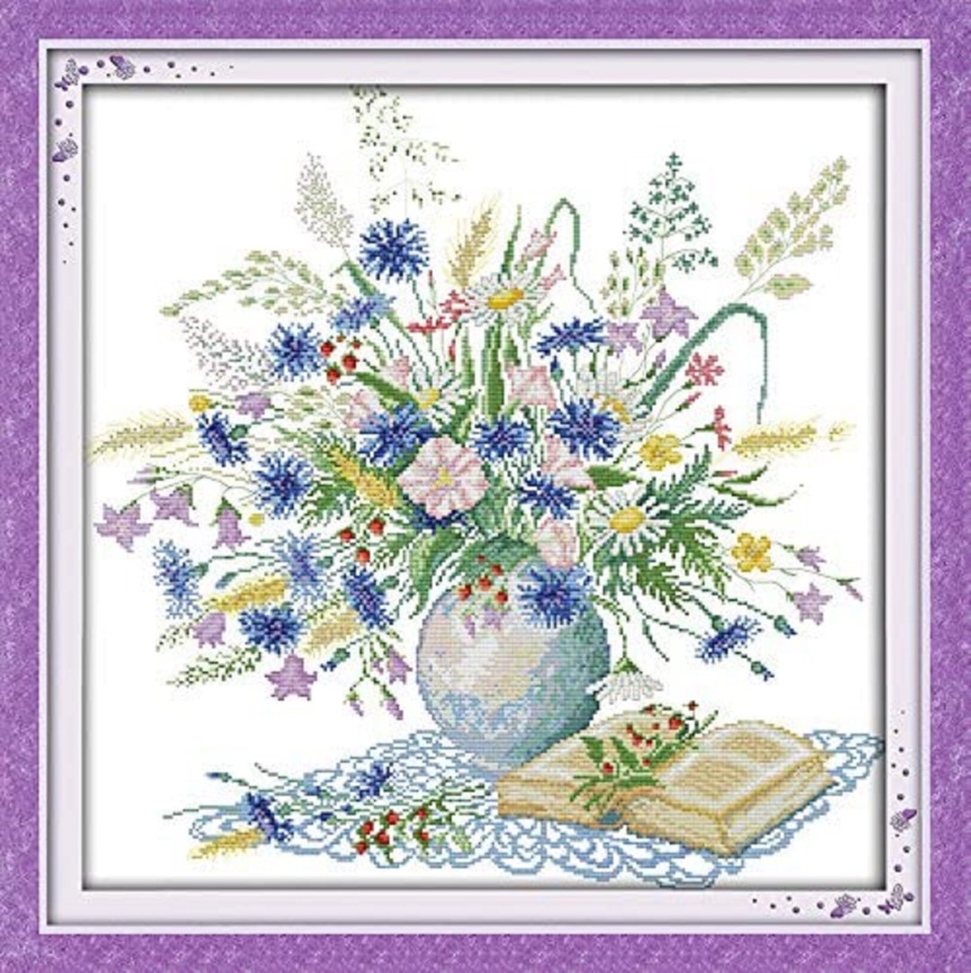 Maydear Cross Stitch Kits Stamped Full Range of Embroidery Starter Kits