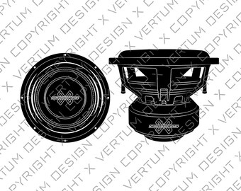 Subwoofer Crossfire Audio C7 12" Vector – .ai .pdf .eps .svg .dwg .png (download digitale)