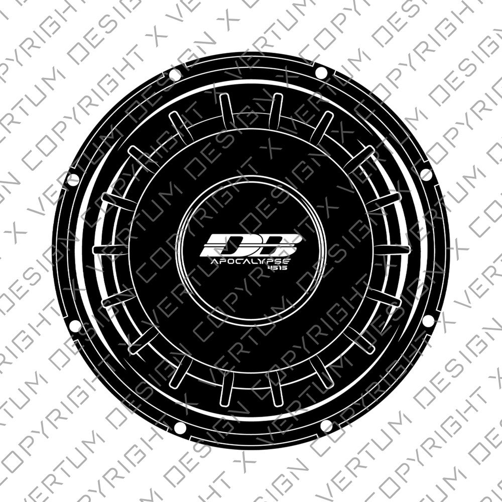 Alphard Deaf Bonce DB 4515 Subwoofer Vector Deafbonce Subwoofer Vector