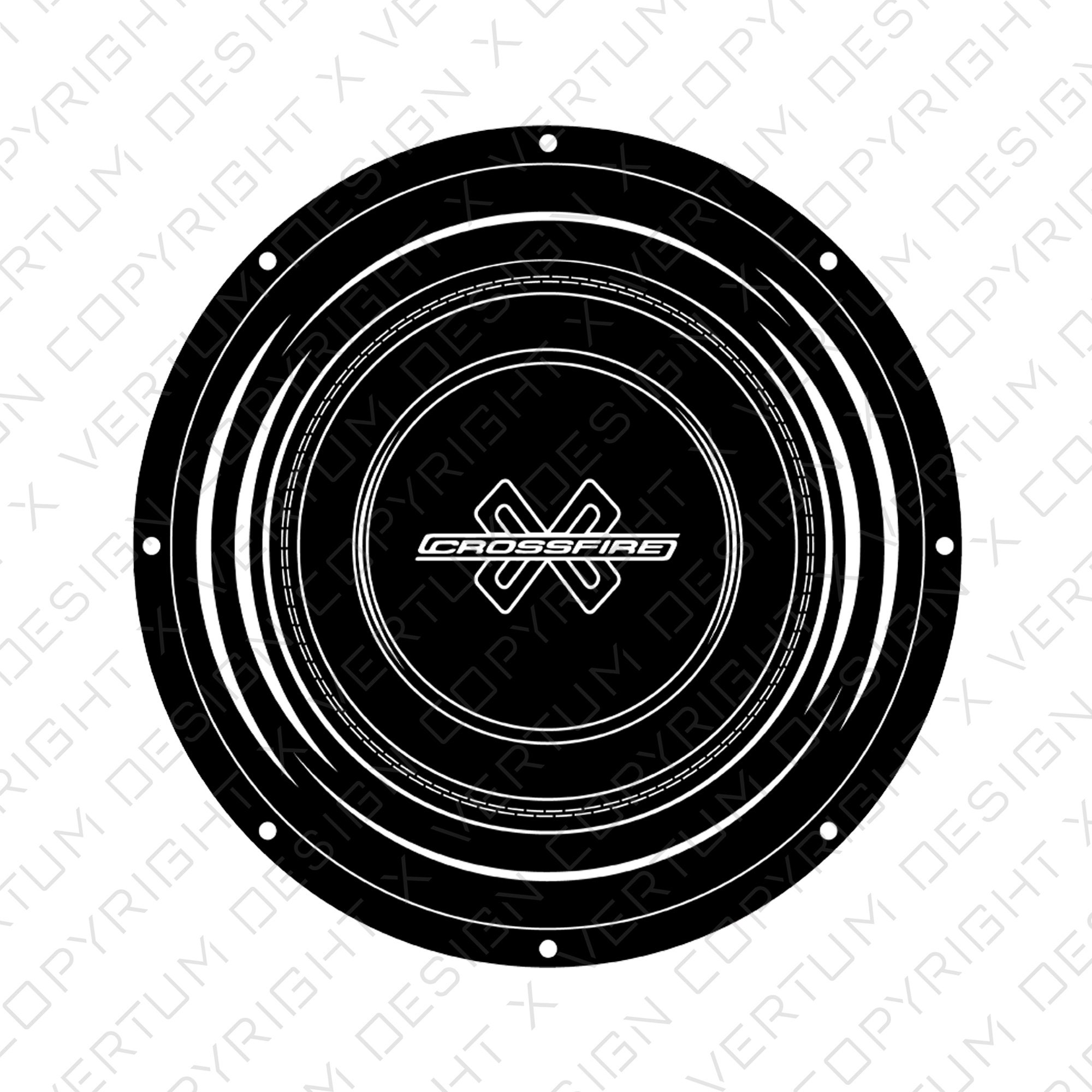 Crossfire Audio C7 12 Subwoofer Vector Crossfire Etsy