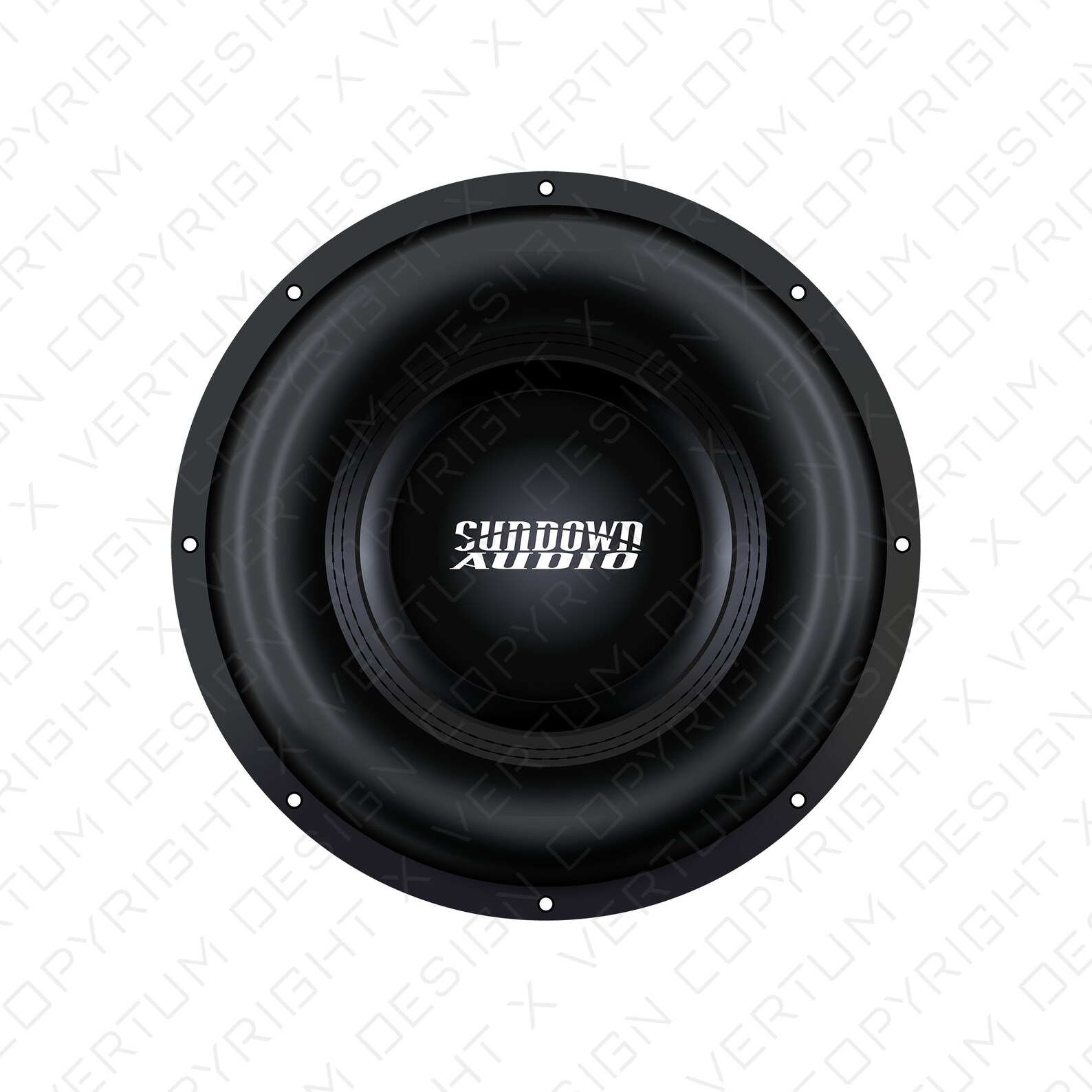 Sundown Audio Subwoofer vector Sundown Audio vector Etsy
