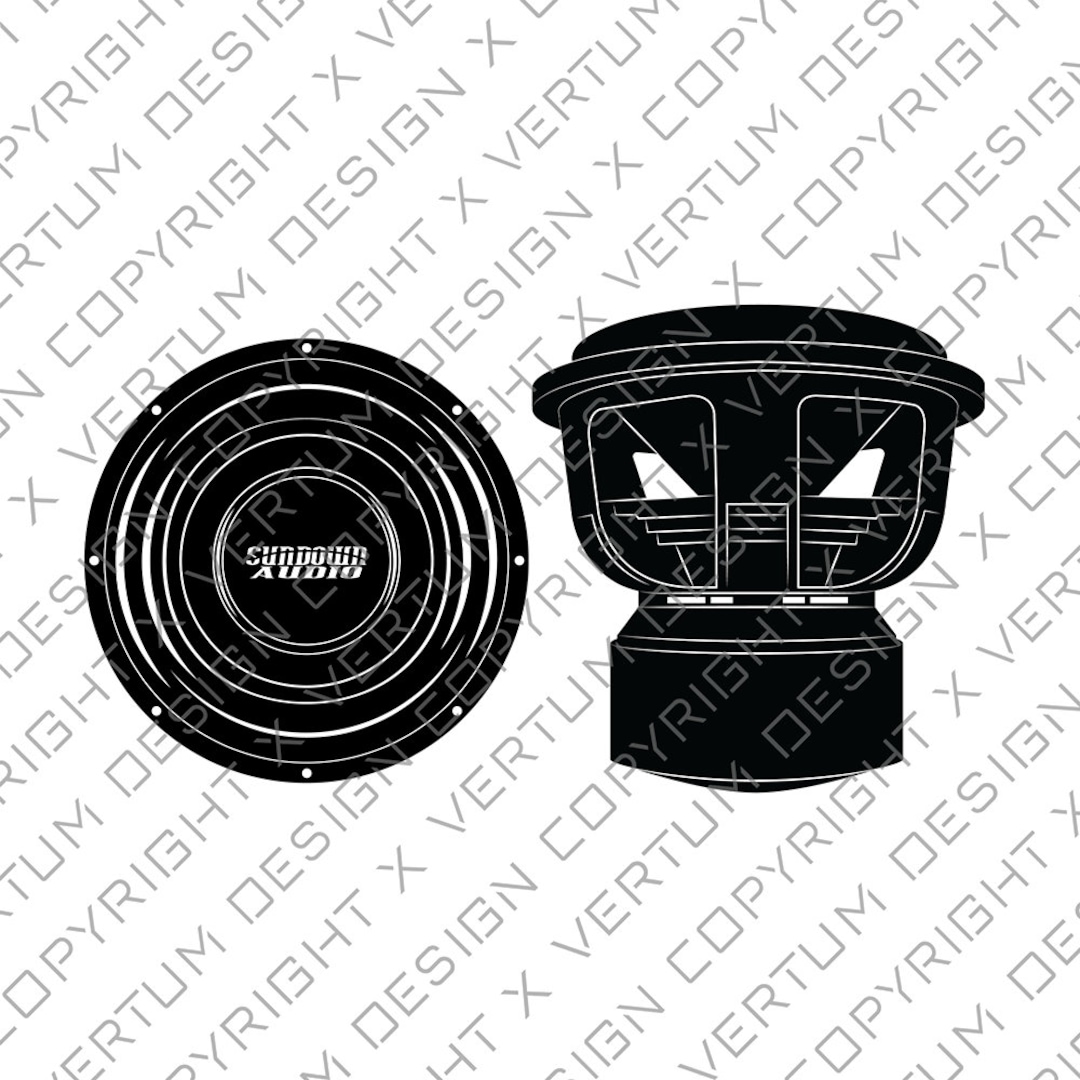 Sundown Audio X 12 Subwoofer Vector Sundown Audio Subwoofer Vector