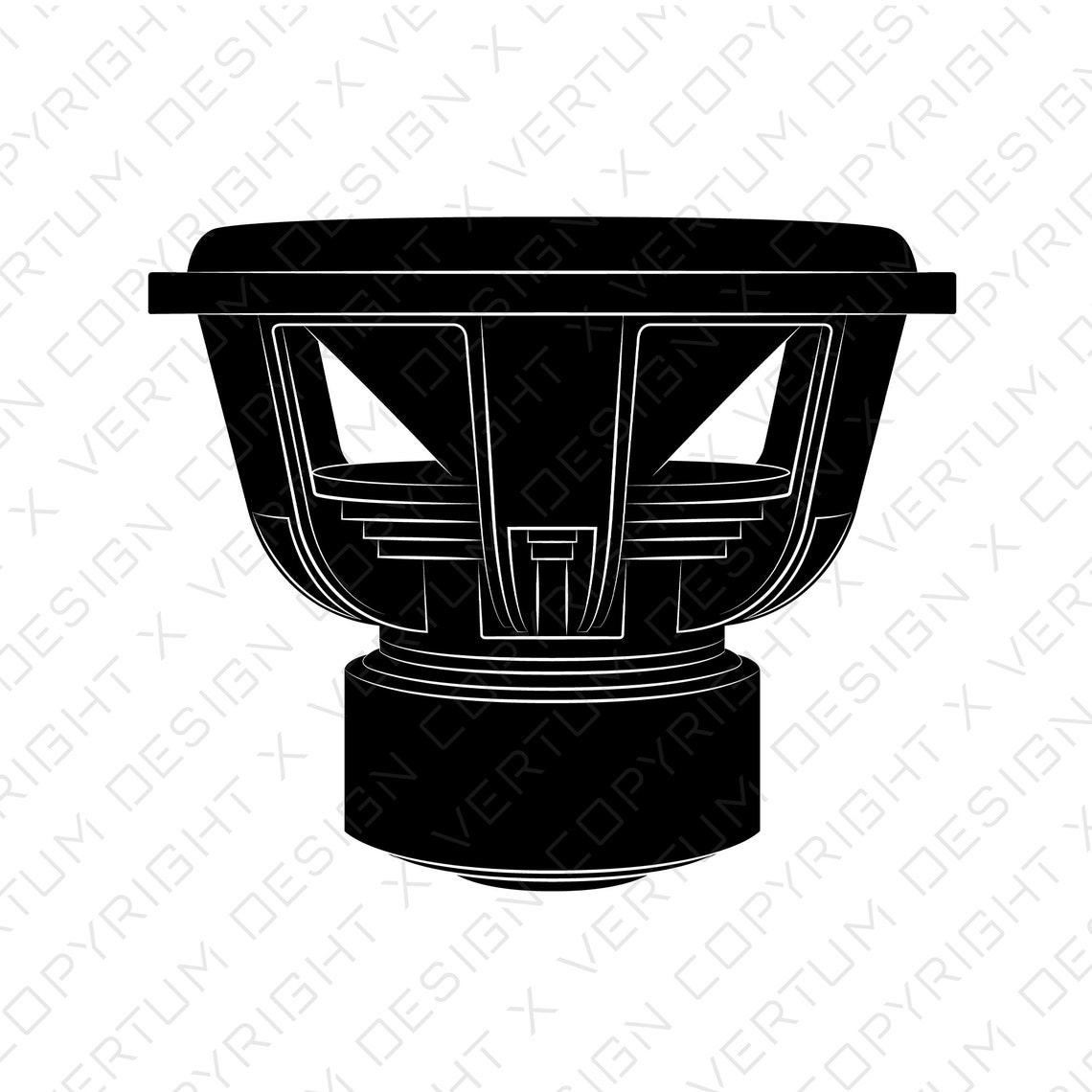 Skar ZVX 15 Subwoofer Vector Skar Audio subwoofer Etsy