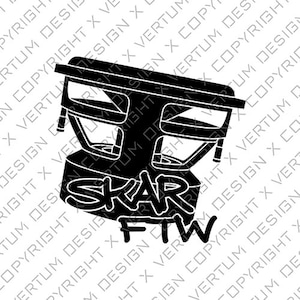Skar Audio FTW - VXF - 2 VERSIONS- Vector Ready for Decal Print - Subwoofer Vector - Speaker Vector - .ai .pdf .svg .png