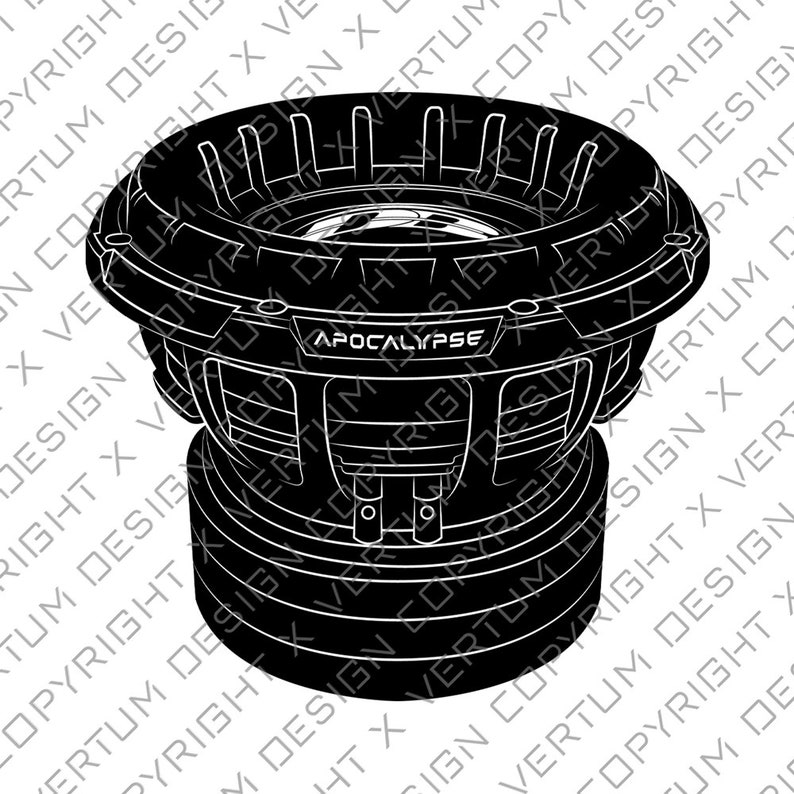 Alphard Deaf Bonce DB 4515 Subwoofer Vector Deafbonce Etsy