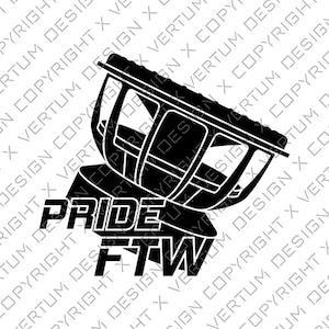 Pride Audio FTW - 2 VERSIONS - Vector Ready for Decal Print - Subwoofer Vector - Speaker Vector - .ai .pdf .svg .png
