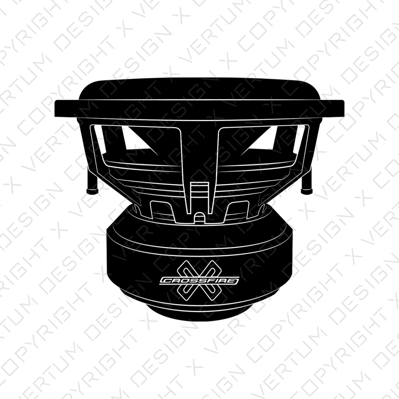 SPECIAL Pack of 12 Subwoofers Vector Designs Audio Etsy