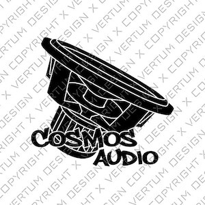 Cosmos Audio - Neo - 2 VERSIONS - Vector Ready for Decal Print - Subwoofer Vector - Speaker Vector - .ai .pdf .svg .png