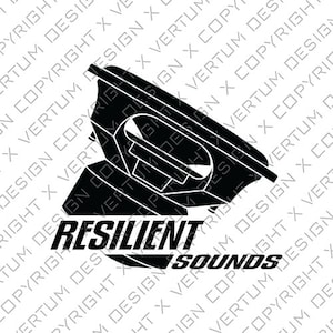 Resilient Sounds Subwoofer Vector – Dekaltryckdesign (digital nedladdning)