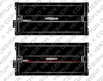 Amplificador SounDigital 12000.1D (Descarga digital - .ai, .pdf, .eps, .svg, .dwg, .png)