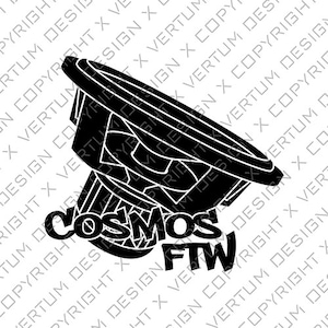 Cosmos Audio  FTW - Neo - 2 VERSIONS - Vector Ready for Decal Print - Subwoofer Vector - Speaker Vector - .ai .pdf .svg .png