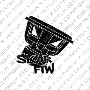 Skar Audio FTW - ZVX - 2 VERSIONS - Vector Ready for Decal Print - Subwoofer Vector - Speaker Vector - .ai .pdf .svg .png