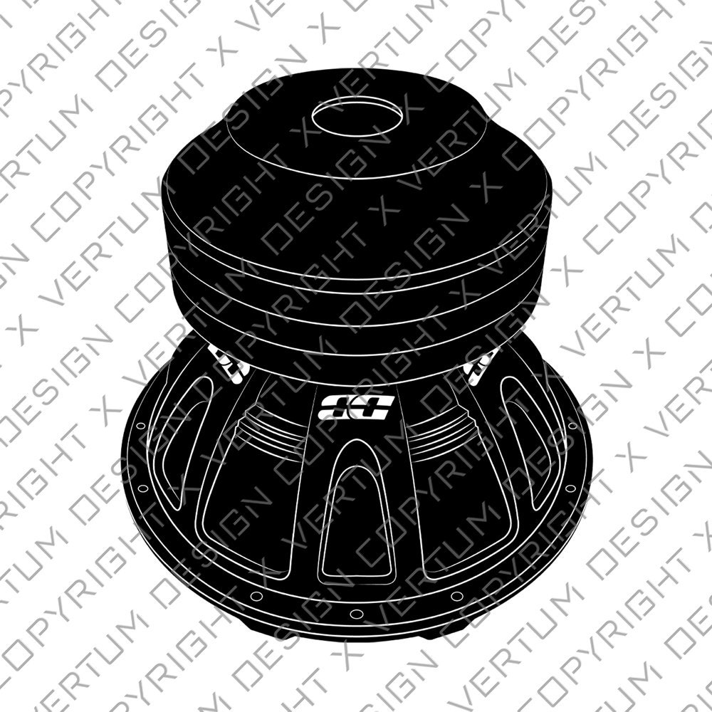 Alphard Deaf Bonce DB 4515 Subwoofer Vector Deafbonce Subwoofer Vector