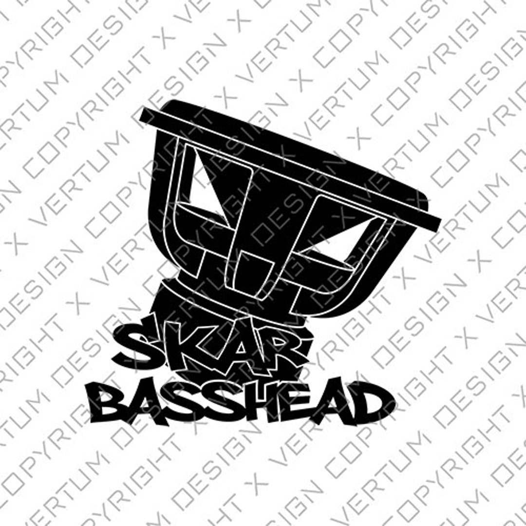 Skar Audio Basshead ZVX 2 VERSIONS Vector Ready for Decal Print