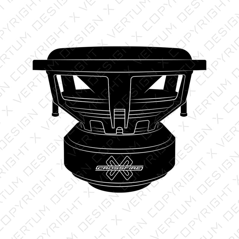 Crossfire Audio C7 12 Subwoofer Vector Crossfire Etsy