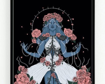 Goddess Of Spring Persephone - Greek Mythology - A4 Giclee Art Print