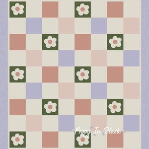 Patchwork Daisy Blanket - Row by Row Crochet Pattern (Printable PDF)