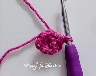 Crochet Magic Ring Guide: Step-by-Step Visual Instructions (Printable PDF File)